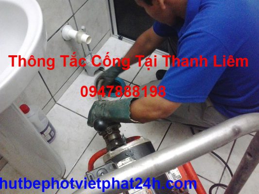 Thông tắc cống tại Thanh Liêm